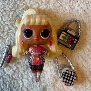 LOL Surpise OMG Speedster Doll with Accessories, Purses Microphone
